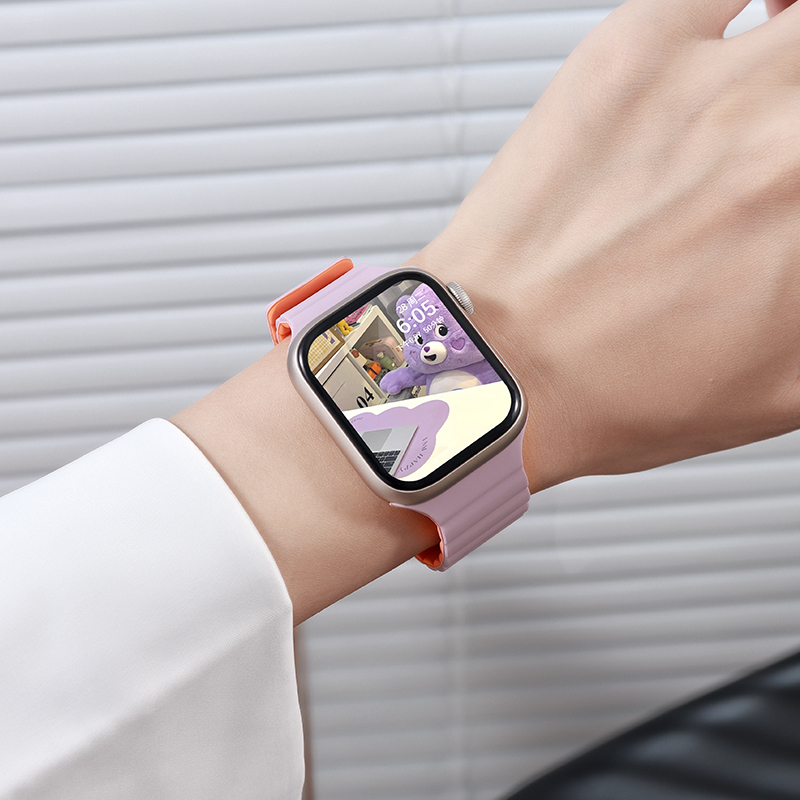 アップルウォッチバンド ツートーン編み込みベルト