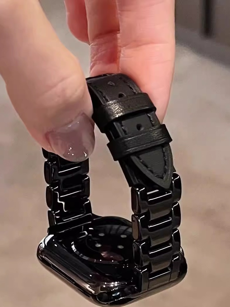 アップルウォッチバンド 純白きらめきセラミックバンド