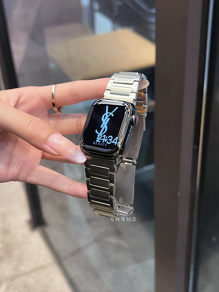 アップルウォッチバンド 高級金属製スクエアベルト