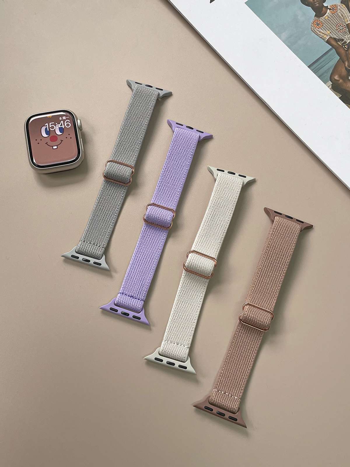 アップルウォッチバンド 伸縮性メッシュバンド