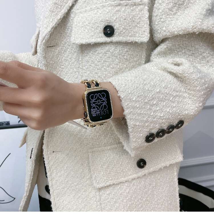 アップルウォッチバンド 高級ブランドチェーン装飾ウォッチバンド