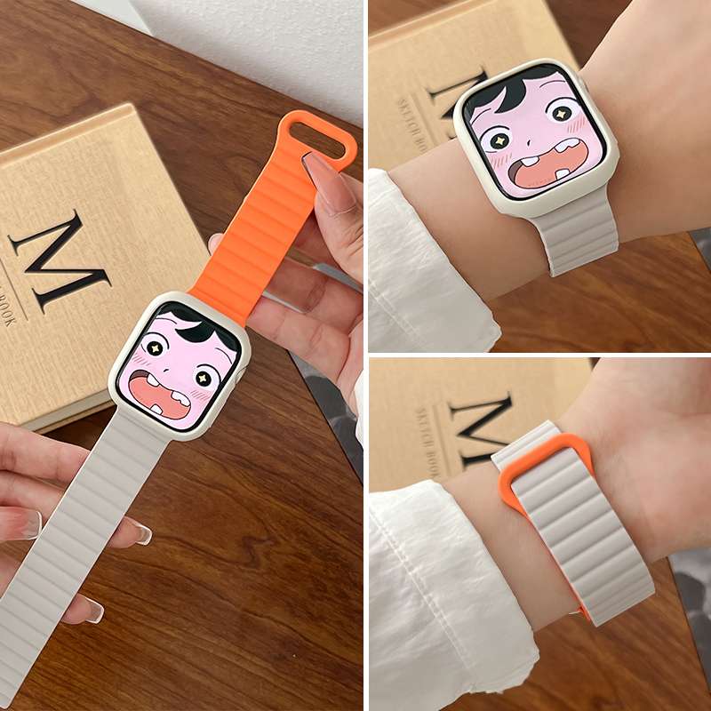 アップルウォッチバンド かわいいキャラクター柄スマートウォッチバンド