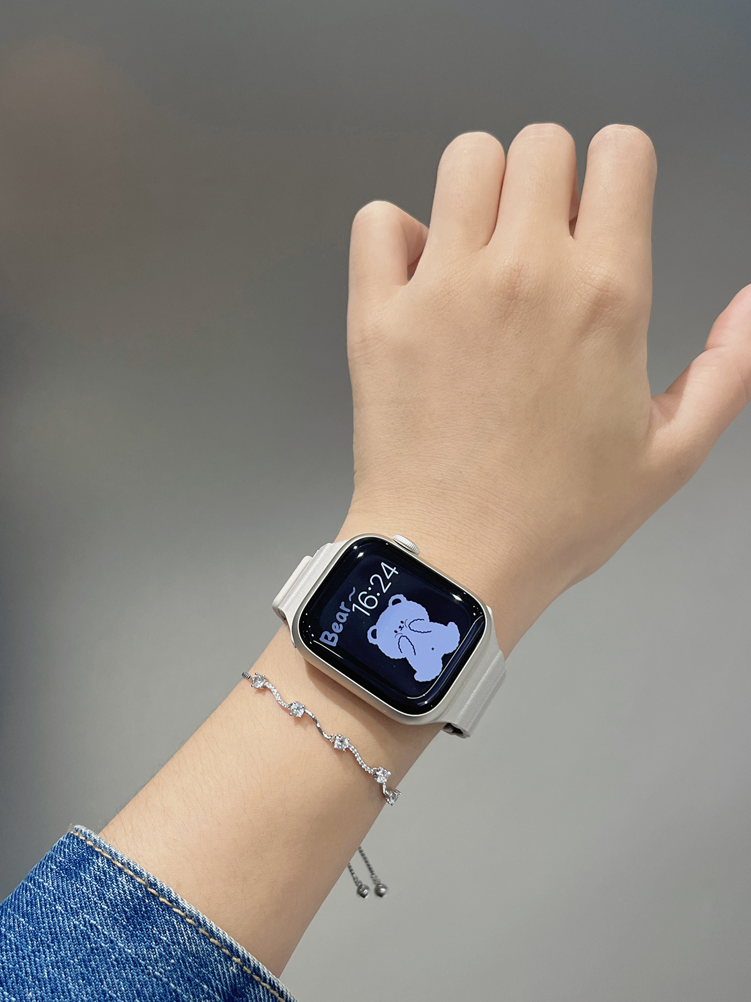 アップルウォッチバンド モザイクレザーバンド