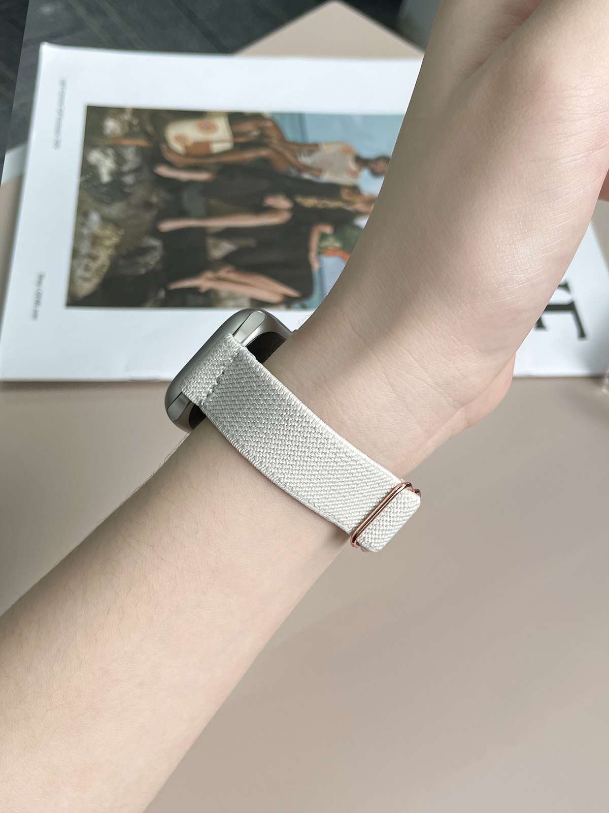 アップルウォッチバンド 伸縮性メッシュバンド
