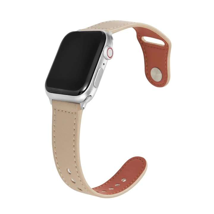 アップルウォッチバンド 高級二重色レザー