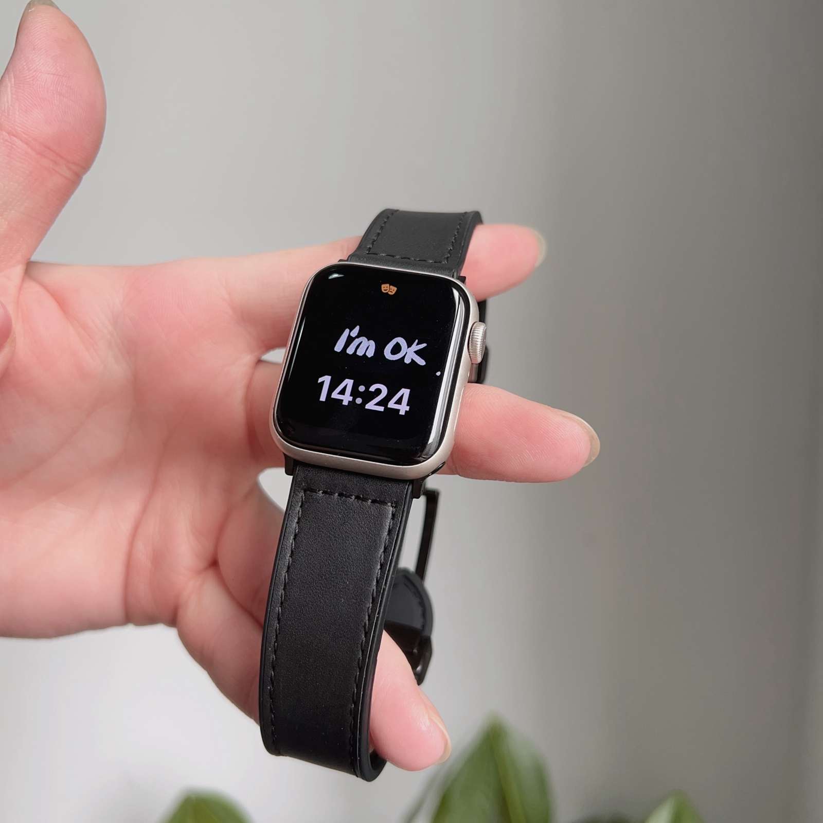 アップルウォッチバンド 高級ステッチ入り二重巻きレザーバンド