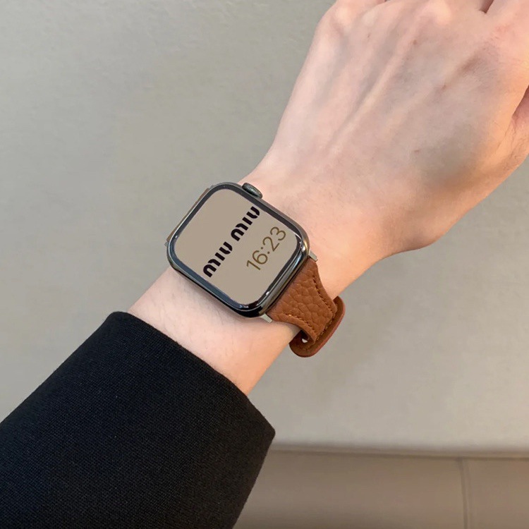 アップルウォッチバンド 編み込みデザイン本革バンド