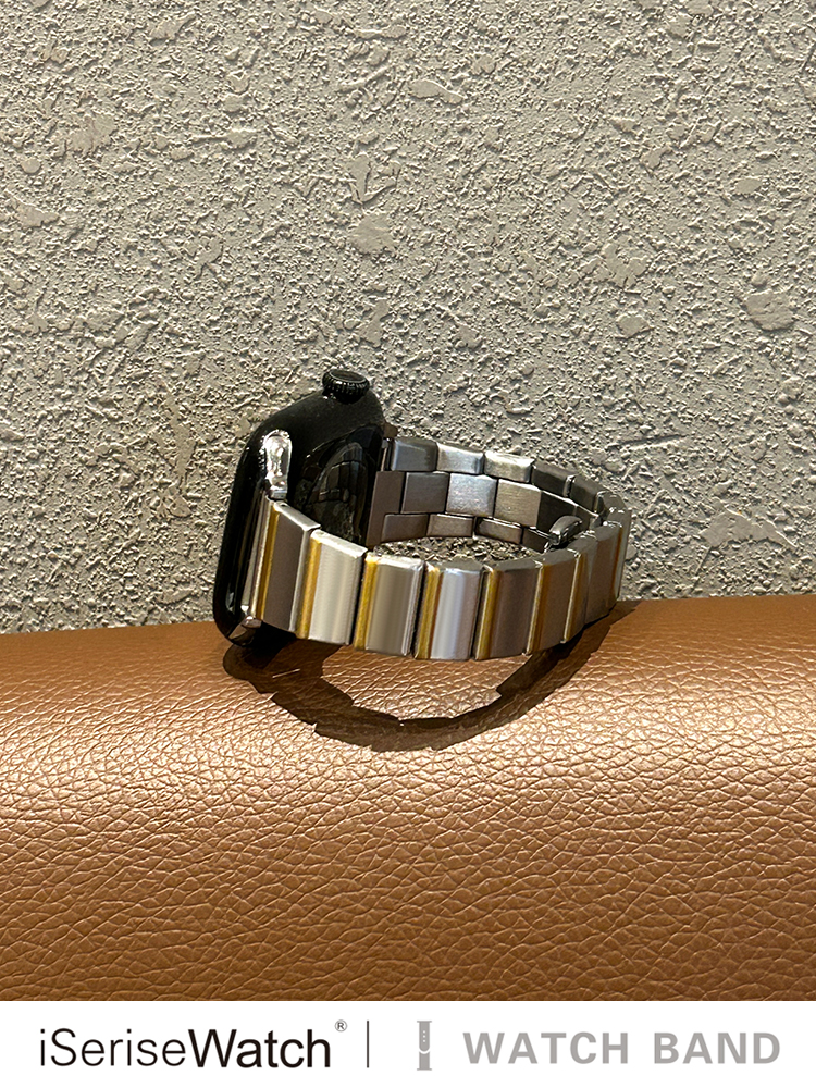 アップルウォッチバンド 洗練チタンリンクバンド