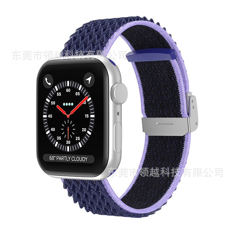 アップルウォッチバンド 編み込みデザイン調整可能ソロループ