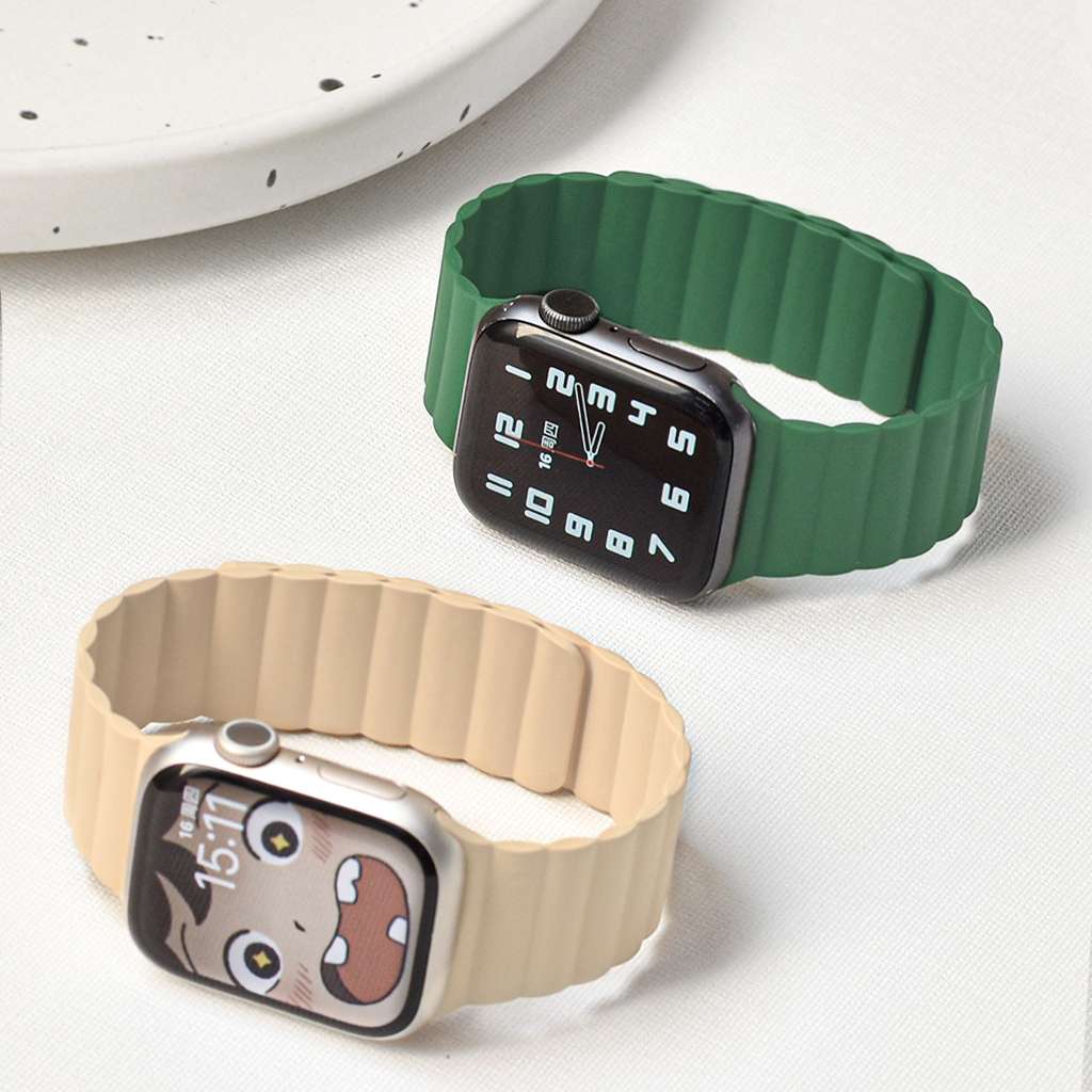 アップルウォッチバンド アコーディオン型シリコンウォッチバンド