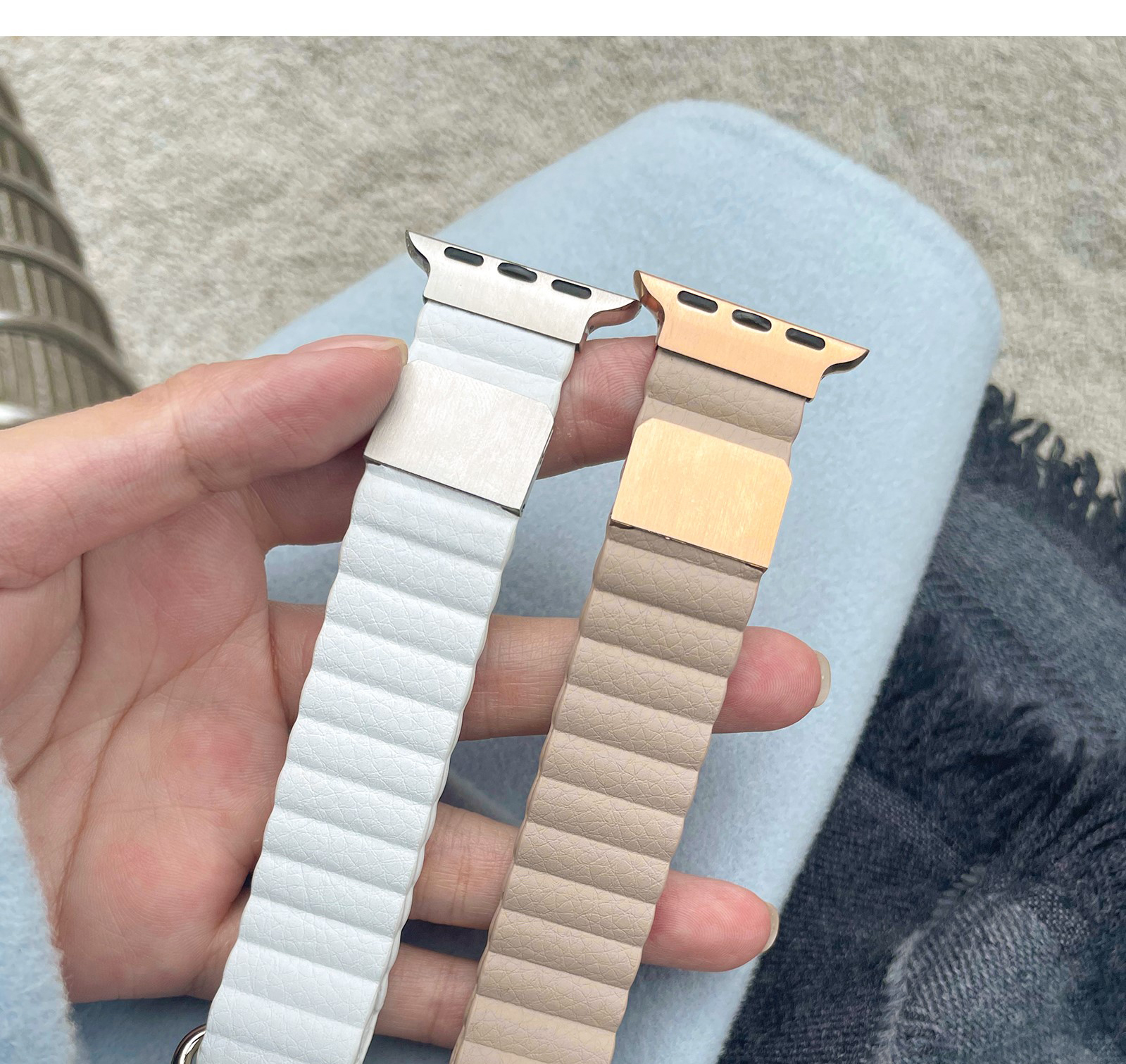 アップルウォッチバンド アップルウォッチバンド しっとり本革マグネットバンド