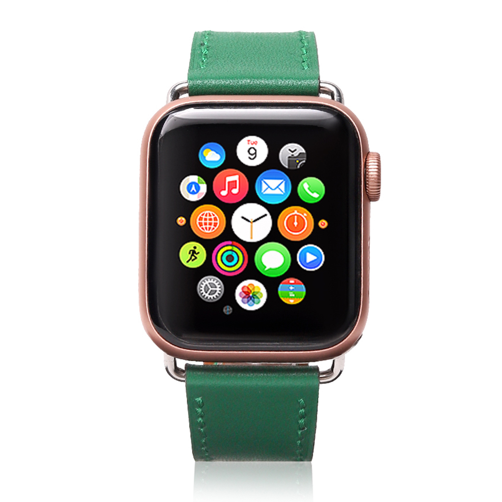 アップルウォッチバンド 本革ステッチデザイン交換用時計バンド