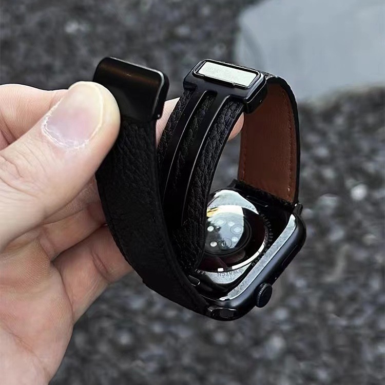 アップルウォッチバンド 二重巻きレザーバンド本革仕様