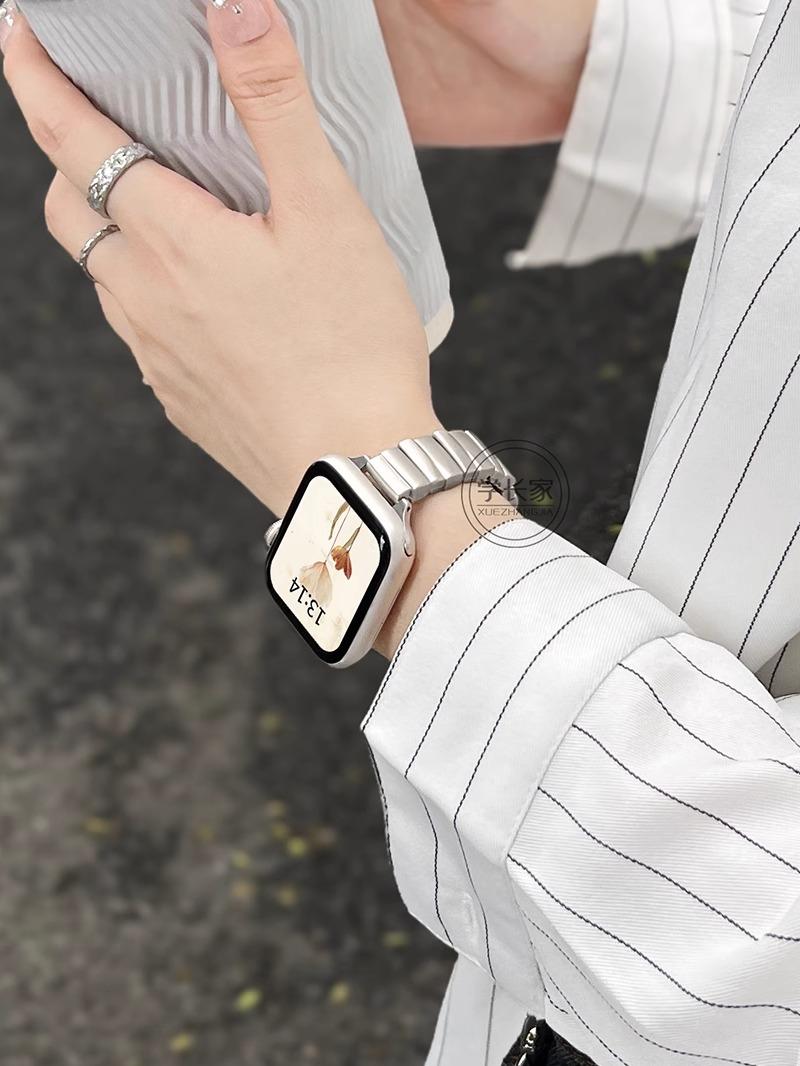 アップルウォッチバンド 高級感溢れる輝きのステンレス
