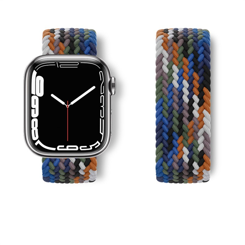 編み込み柄ソロループ アップルウォッチバンド