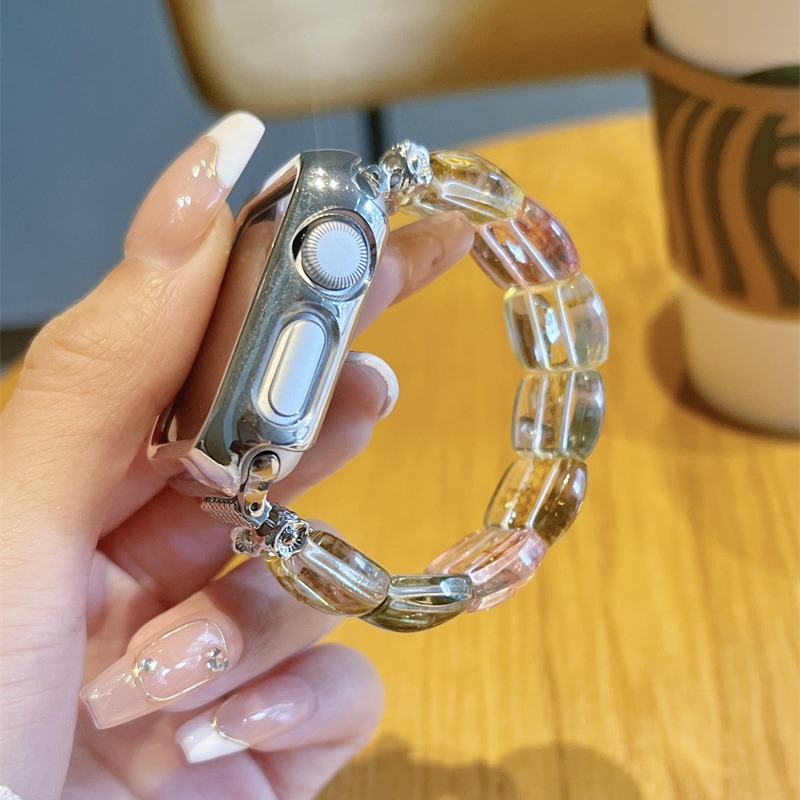 アップルウォッチバンド セラミックビーズ ウォッチストラップ 多色