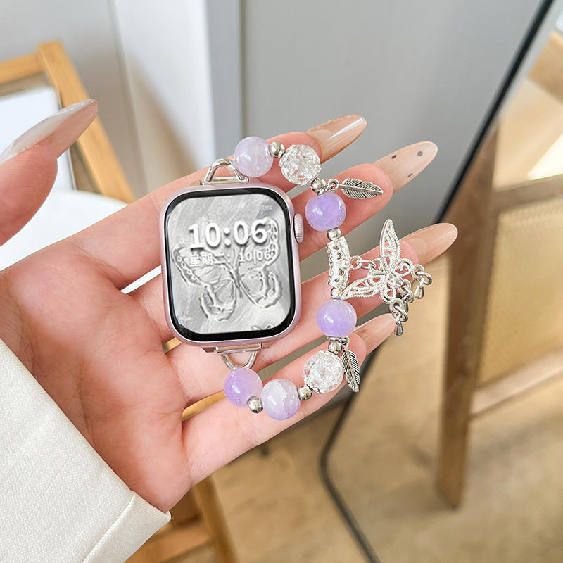 アップルウォッチバンド 宝石のきらめき セラミックバンド