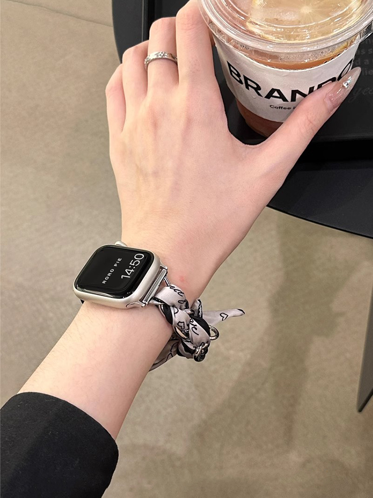 アップルウォッチバンド ツイストスカーフナイロンバンド