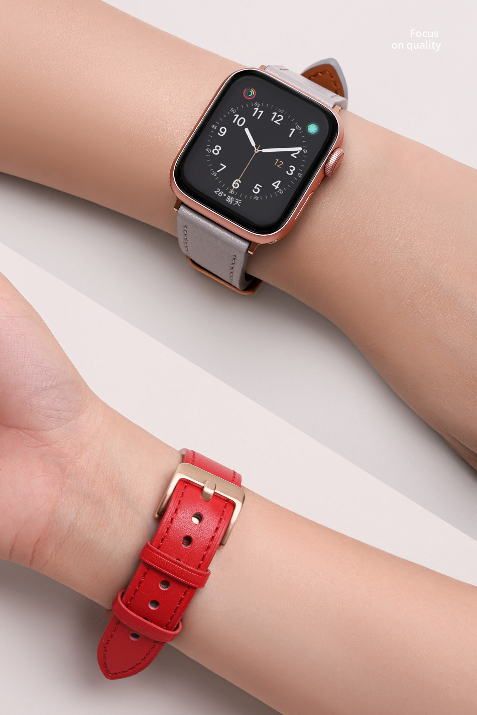 アップルウォッチバンド 頭層牛革柔軟仕上げ本革時計替えベルト