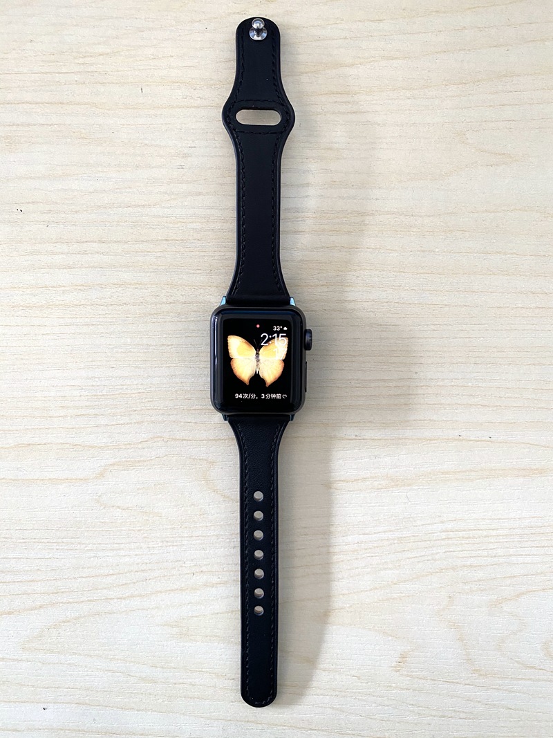 アップルウォッチバンド 本革スポーツステッチ仕様交換バンド