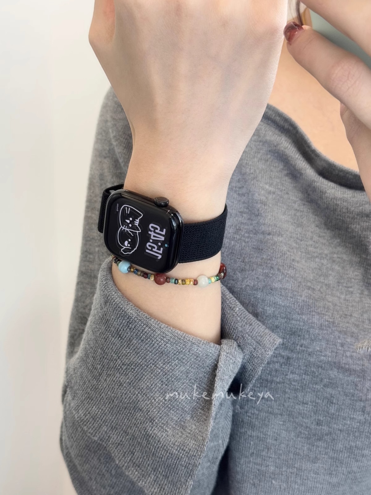 アップルウォッチバンド 伸縮性メッシュバンド