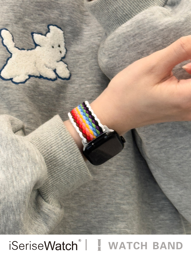 アップルウォッチバンド メッシュ編み込みベルト
