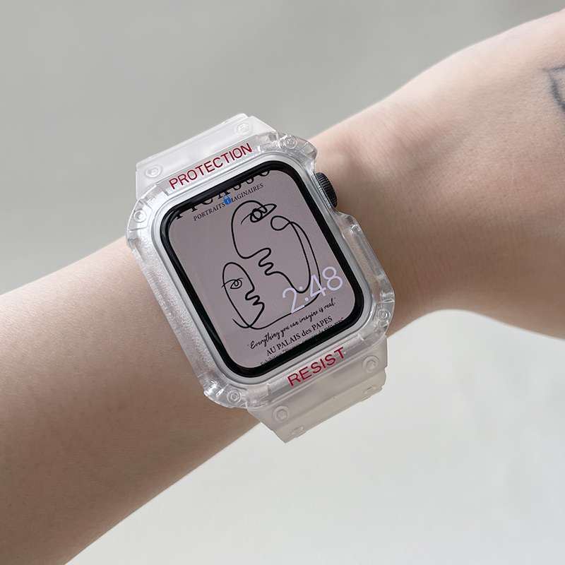 アップルウォッチバンド 保護機能付き芸術的アートウォッチケース