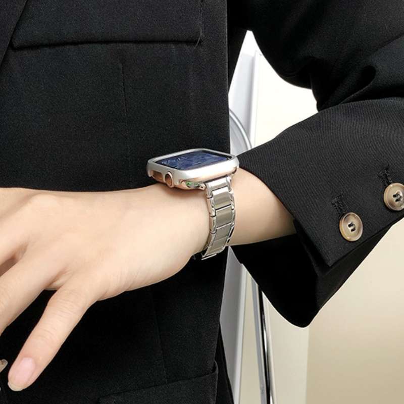 アップルウォッチバンド 洗練されたステンレスリンクブレスレット