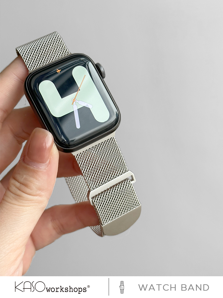 アップルウォッチバンド 上質メッシュ チタンバンド
