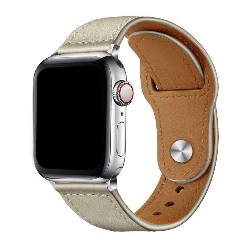 アップルウォッチバンド 高級レザー製スマートウォッチバンド