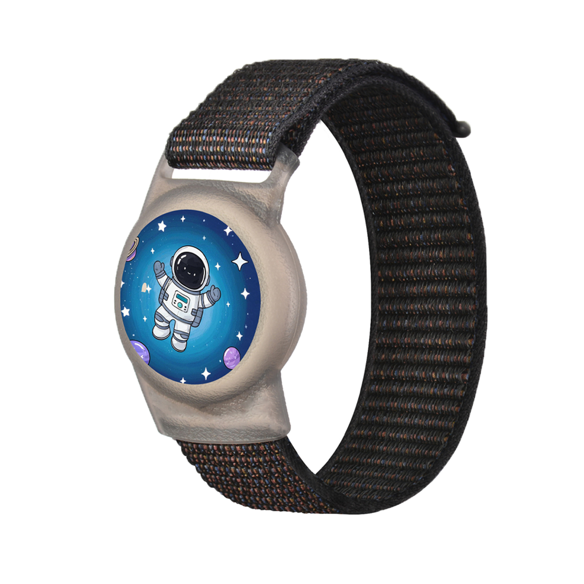 アップルウォッチバンド 虹と雲と一角獣デザイン伸縮ソロループバンド