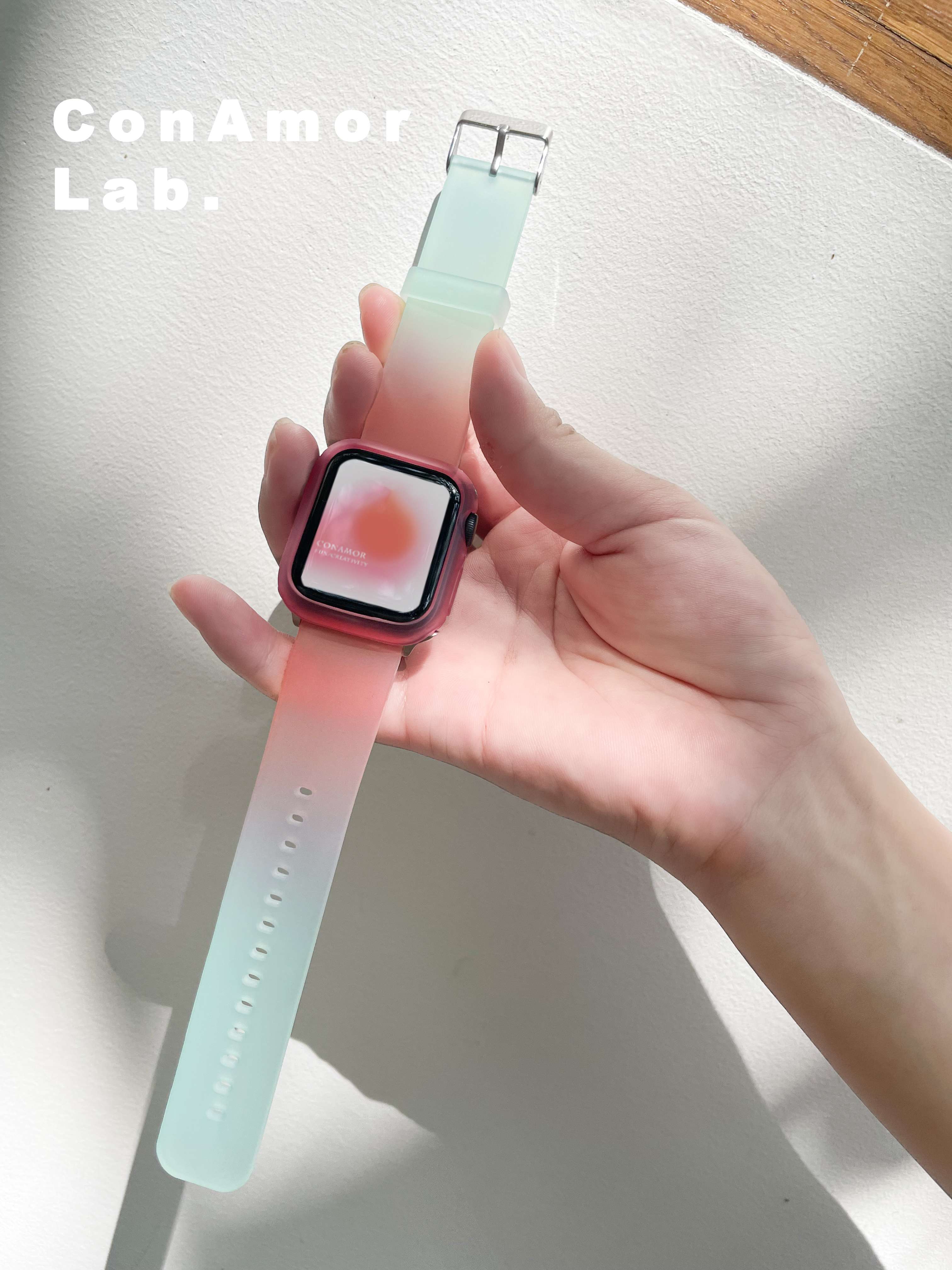 アップルウォッチバンド グラデーションパステル腕時計バンド
