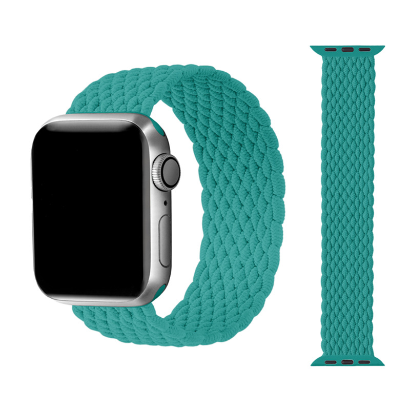 アップルウォッチバンド 編み込みデザイン伸縮性ソロループバンド