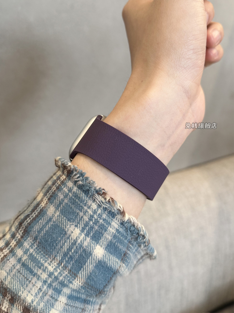 アップルウォッチバンド シンプル二重巻きシリコンバンド