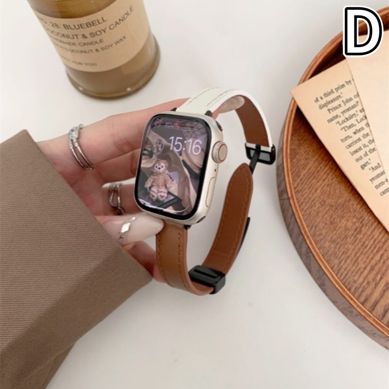 アップルウォッチバンド 本革ツートンカラー アップルウォッチ用レザーバンド