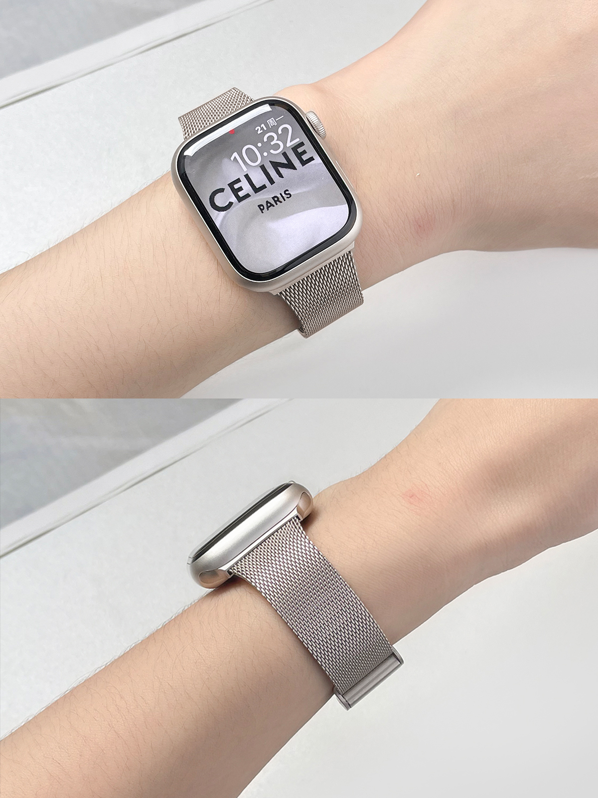 アップルウォッチバンド 高級メッシュループステンレスバンド
