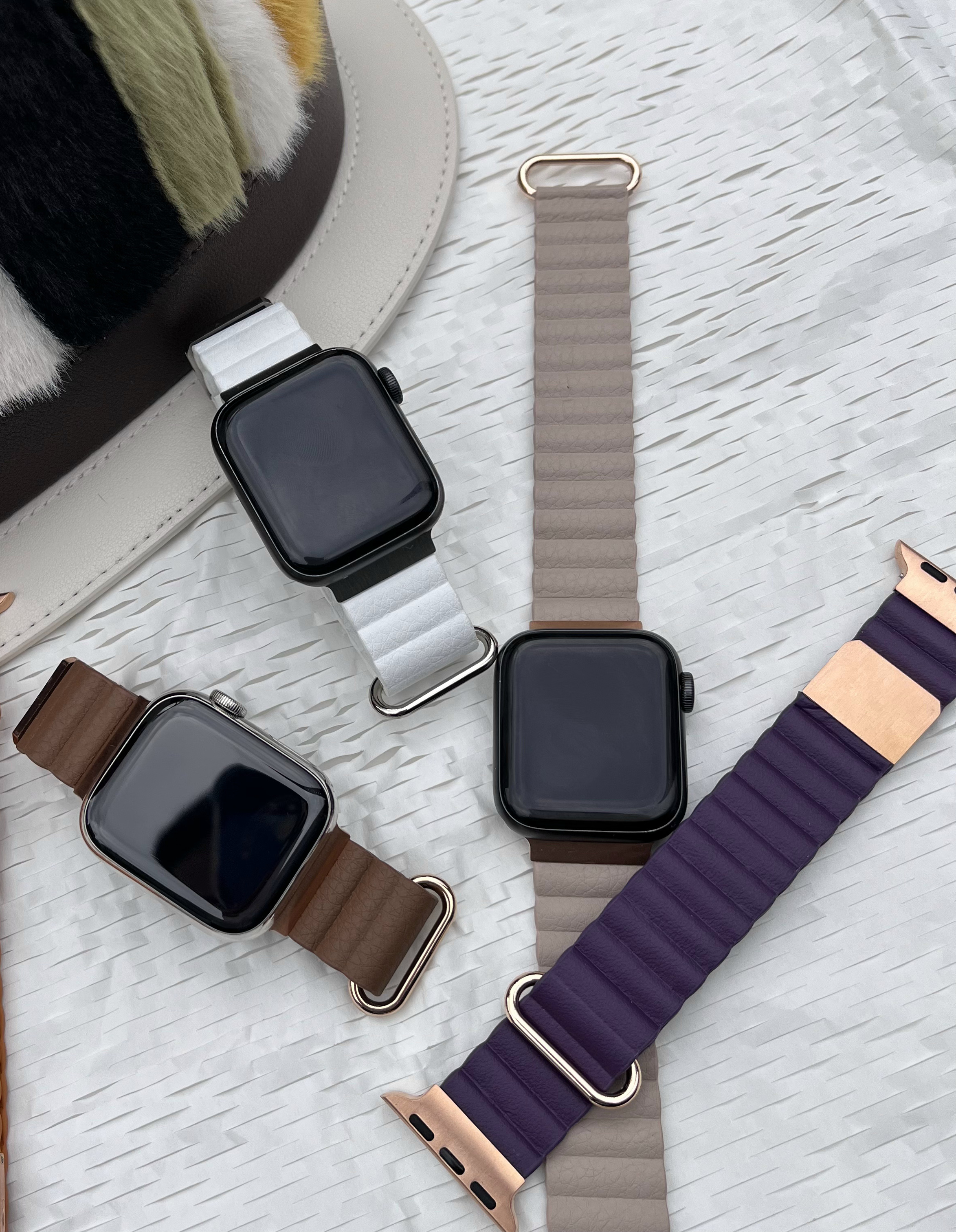 アップルウォッチバンド アップルウォッチバンド しっとり本革マグネットバンド