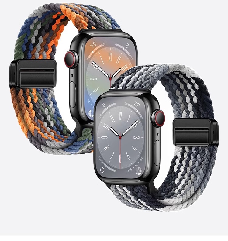アップルウォッチバンド 編み込みナイロンストラップ