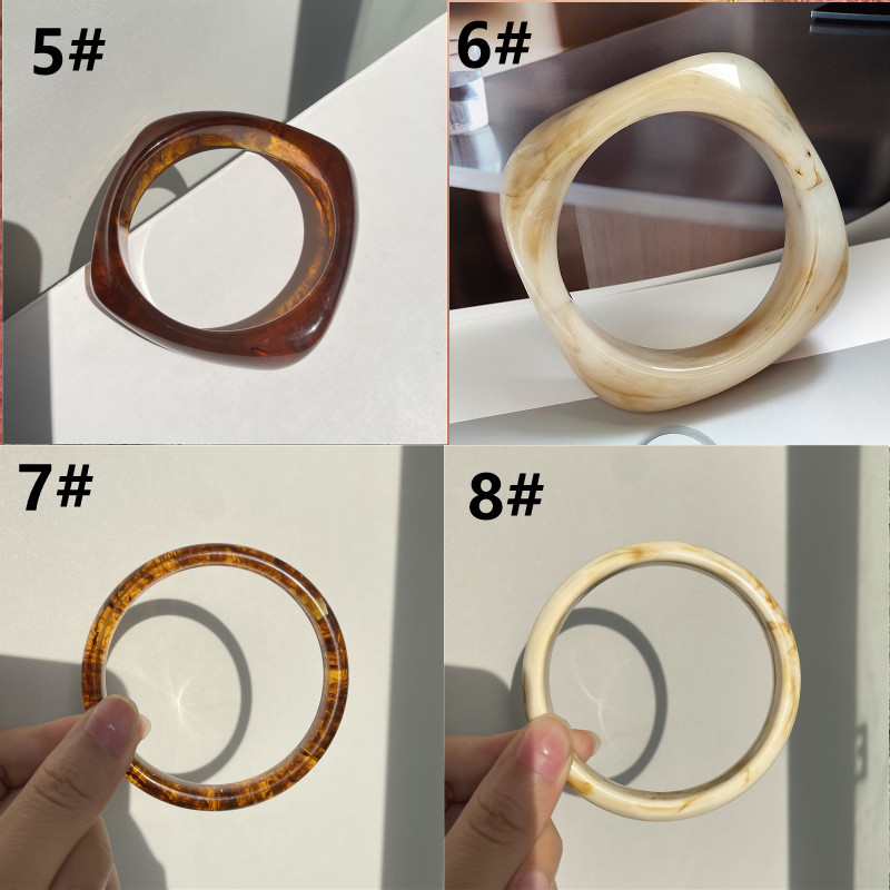 天然石風アクリルバングル レディース腕飾り