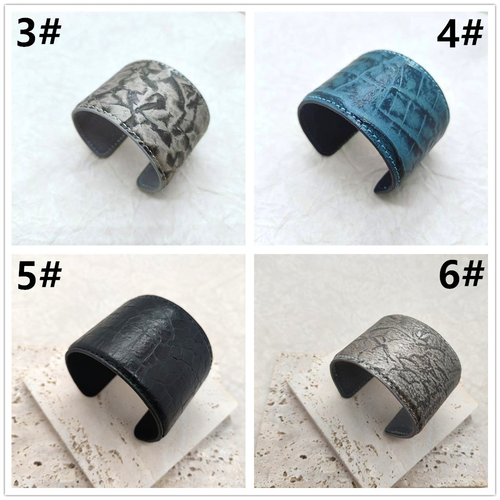 本革編み込み風バングル腕輪レディース