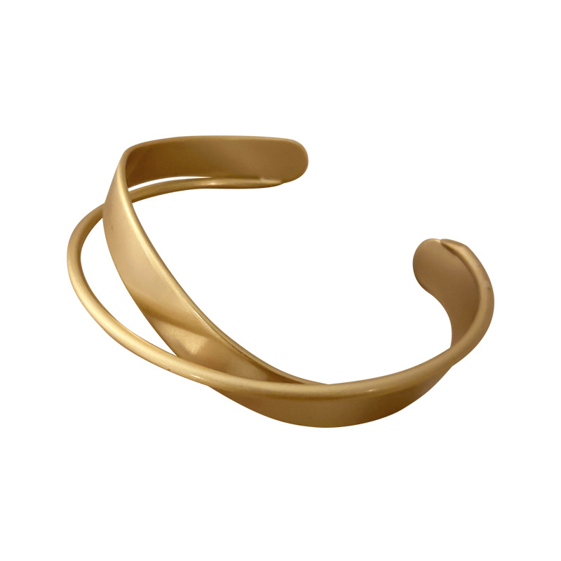 韓国風 金色バングル 上品 大人 女性用 シンプル アンティーク調