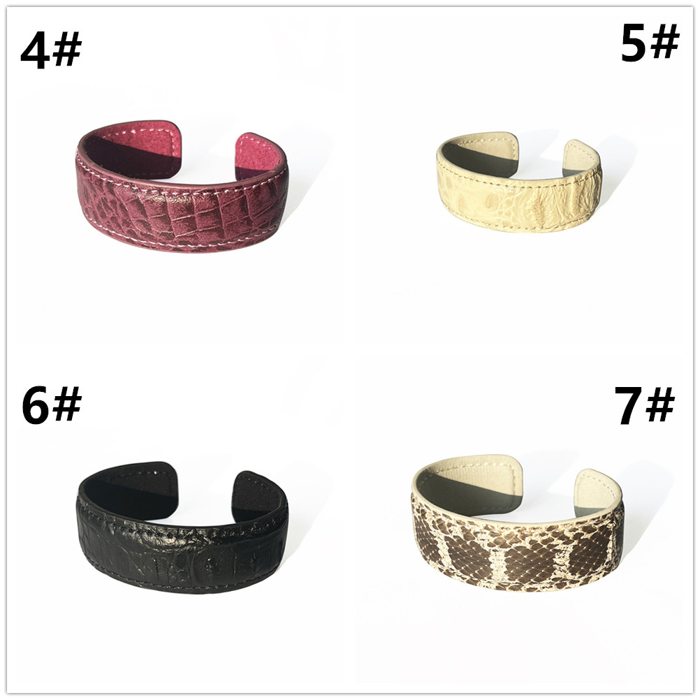 本革レザー開口バングル上品腕輪アクセサリー