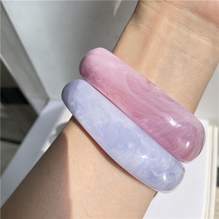レディース アクリル バングル シンプル腕飾り
