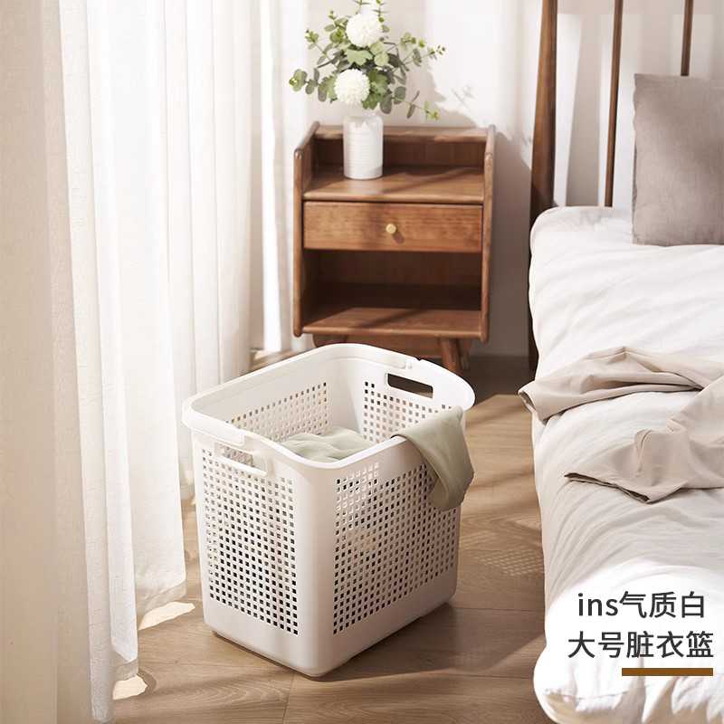 ランドリーバスケット 通気性抜群メッシュランドリーボックス