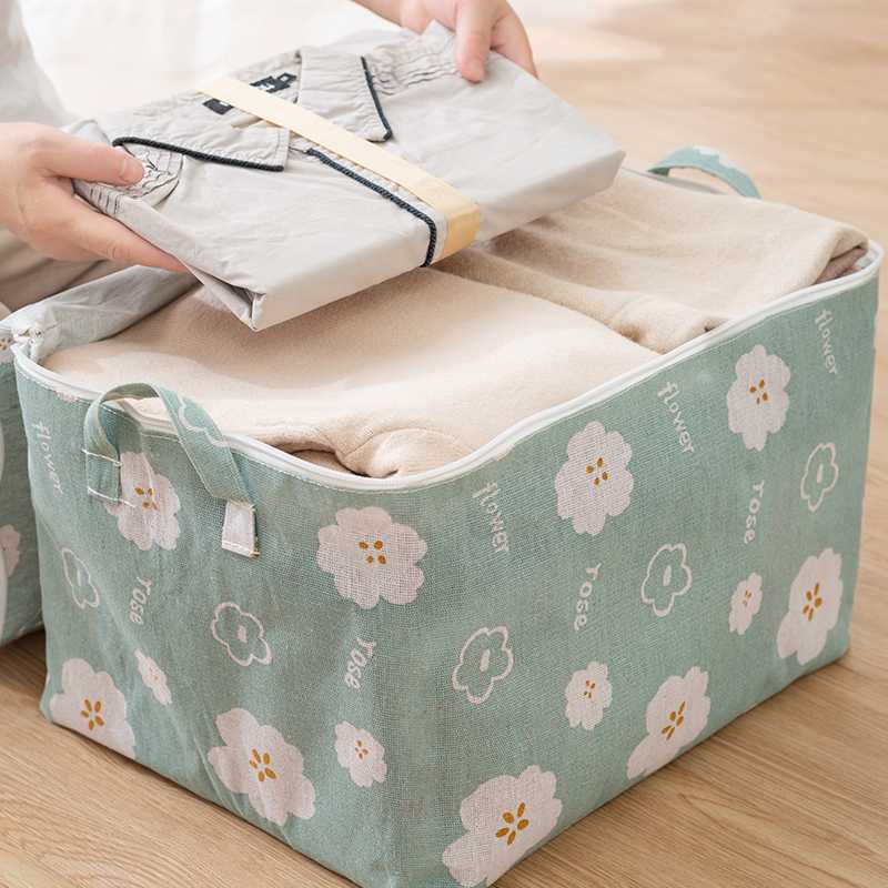 ランドリーバスケット 花柄収納ボックス 整理整頓