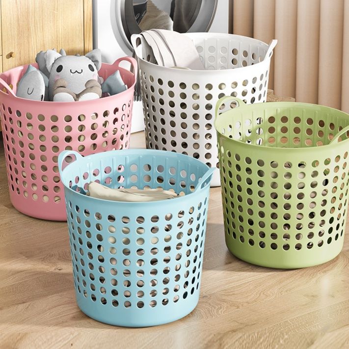 通気性抜群 収納ランドリーバスケット