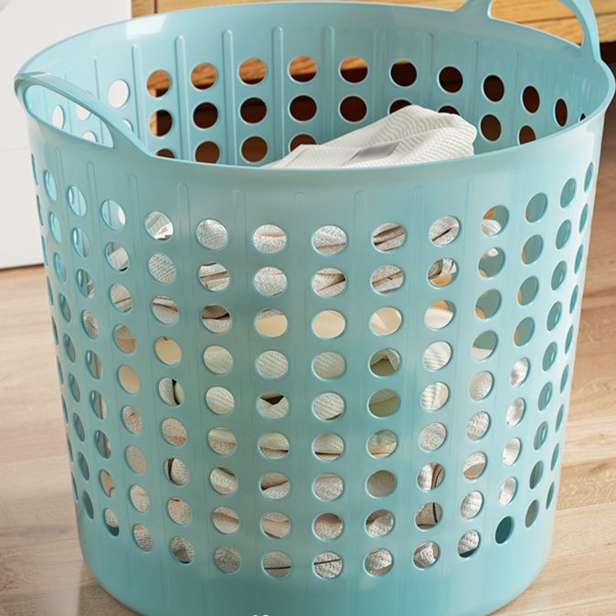 通気性抜群 収納ランドリーバスケット