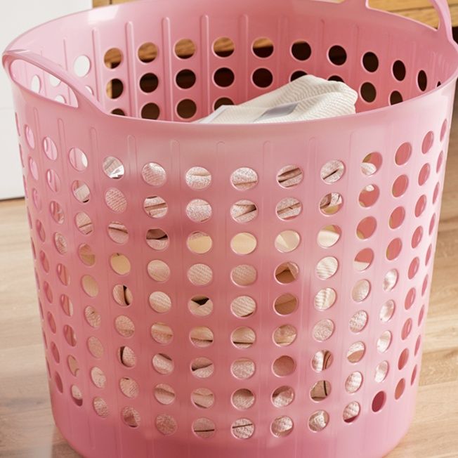 通気性抜群 収納ランドリーバスケット