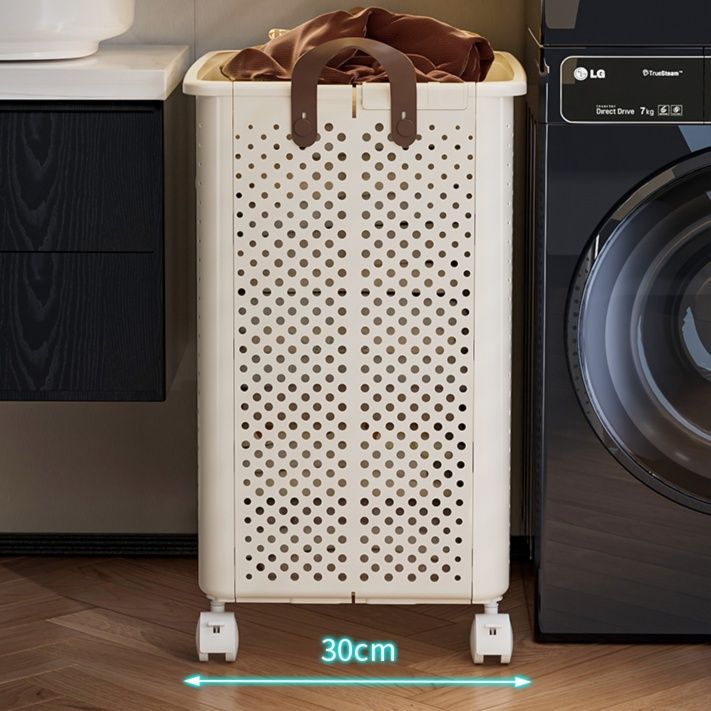 移動式メッシュ通気ランドリーバスケット