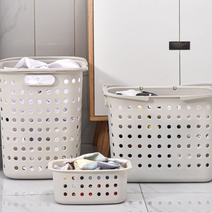 通気性抜群 収納ランドリーバスケット